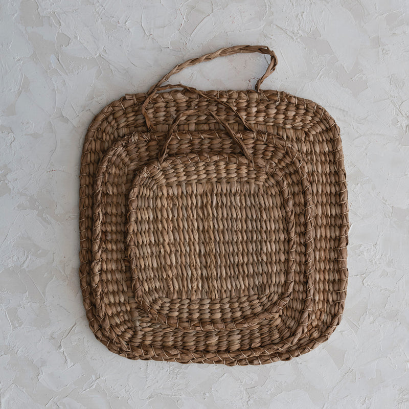 Hand Woven Bankuan Trivets with Handle