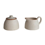 Stoneware Creamer & Sugar Jar Set