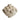 Handmade paper mâché vase with distressed white finish and raised bubble texture, 20 inches round.