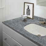 Bathroom vanity finished with Giani Marble Epoxy Countertop Small Project Kit.