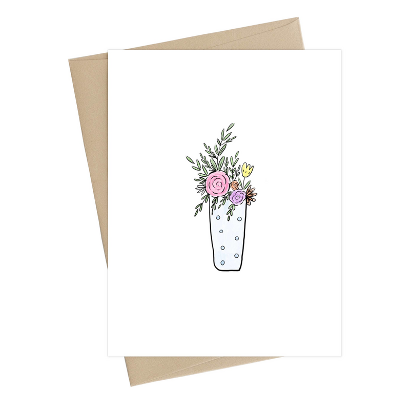 Flowers in a Vase Card