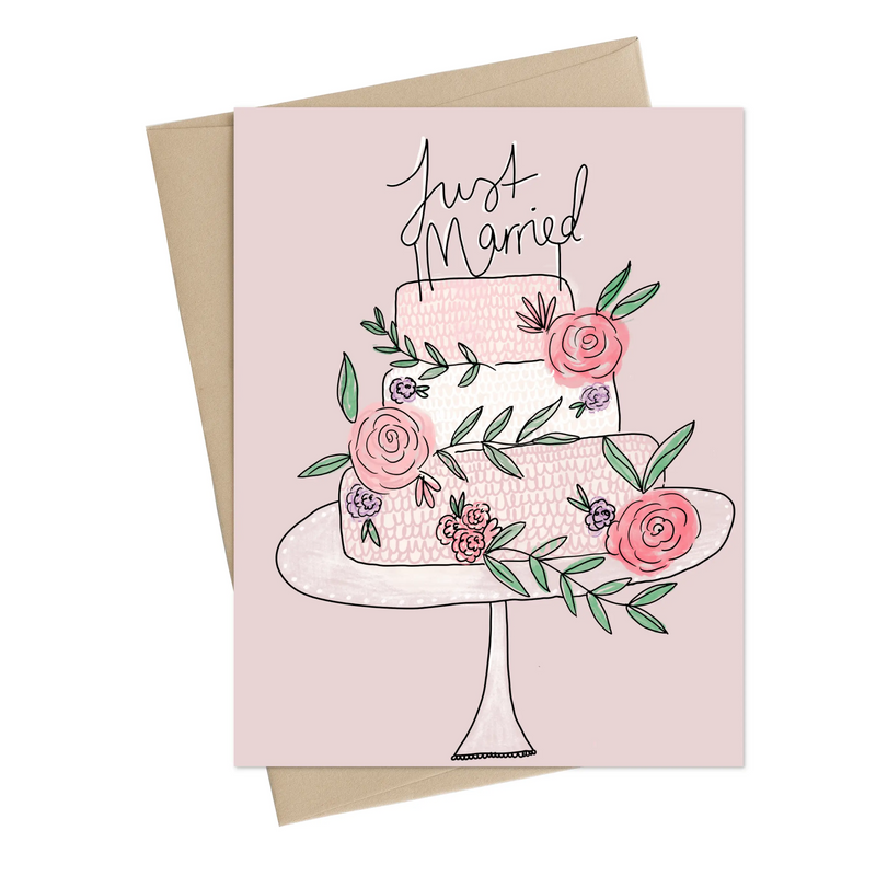 Just Married, Wedding Card