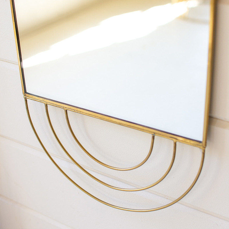 Hanging Mirror - Gold