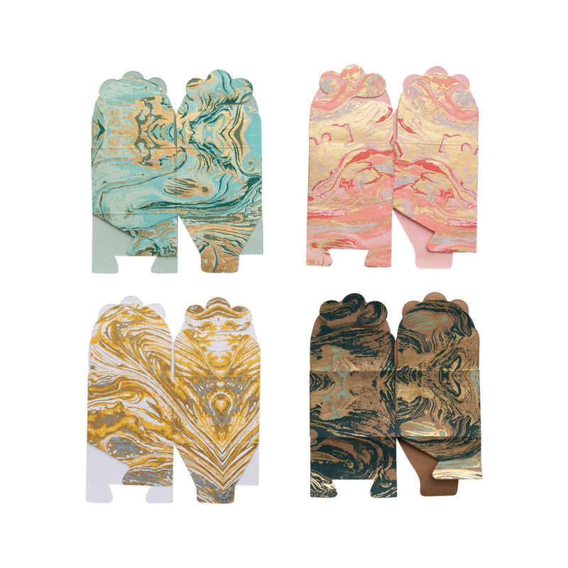 Marbled Paper Interlocking Gift Box