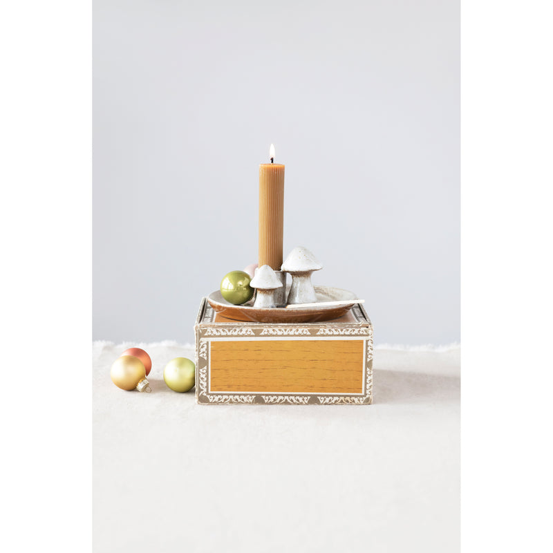 Stoneware Mushroom Taper Holder