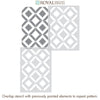 Bird's Eye Ikat Allover Stencil