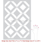 Bird's Eye Ikat Allover Stencil