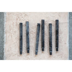 10" Taper Candles with Powder Finish - Black