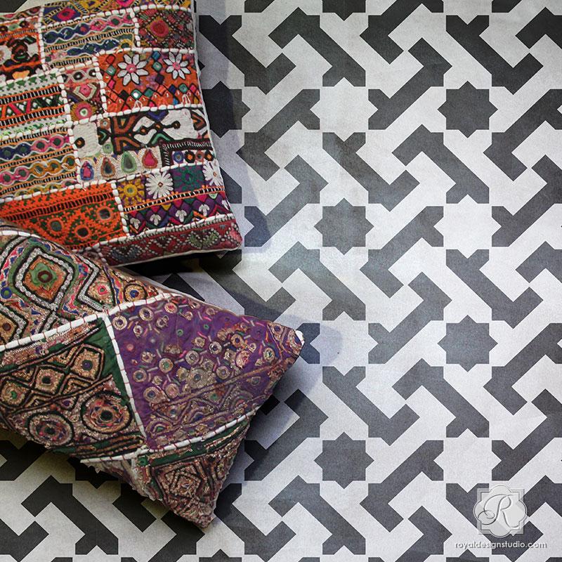 Safi Tile Stencil