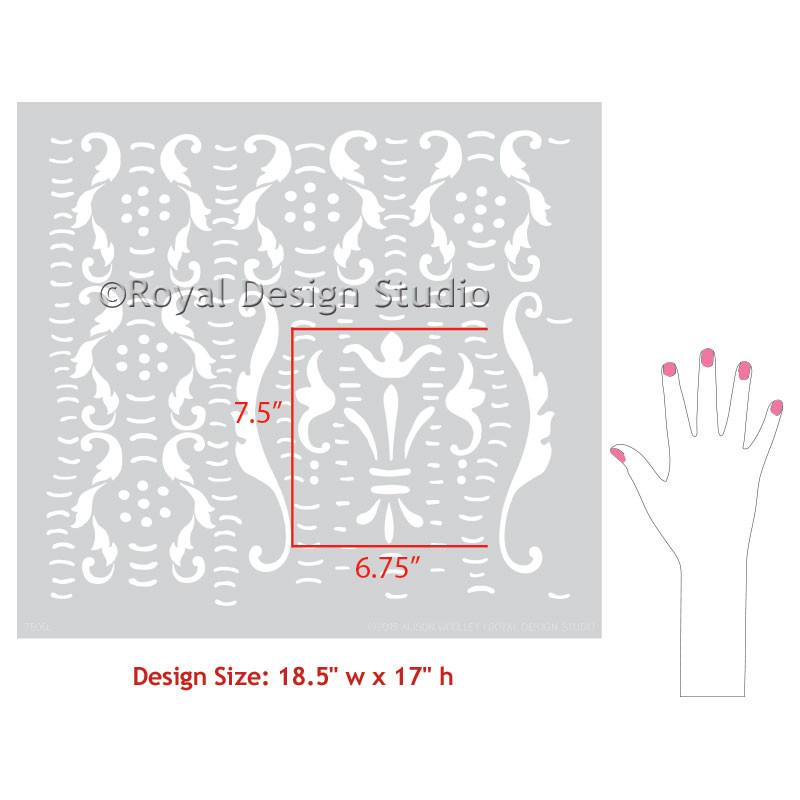 Trinita Damask Stencil