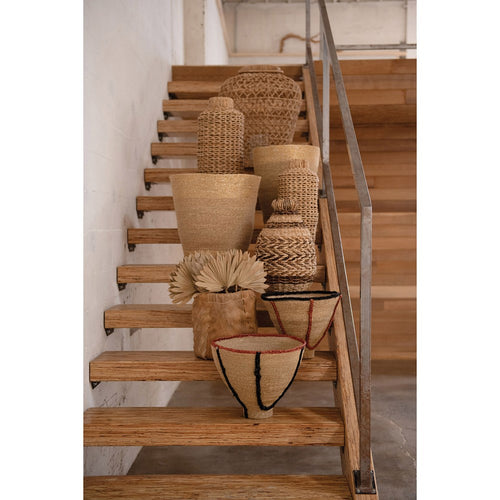 Hand Woven Hyacinth Floor Vase