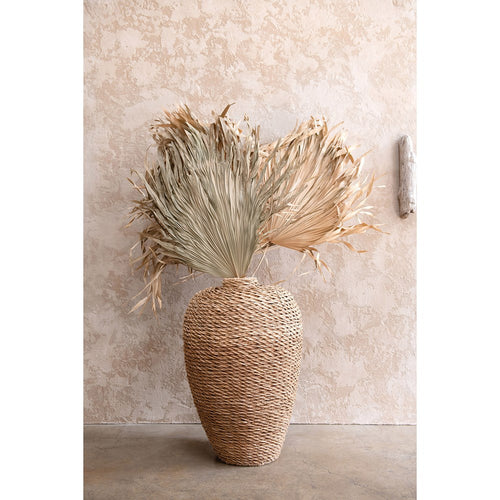 Hand Woven Seagrass Floor Vase