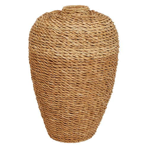 Hand Woven Seagrass Floor Vase