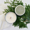 Christmas Tree Tin With Wooden Wick