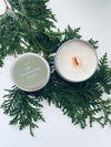 Christmas Tree Tin With Wooden Wick