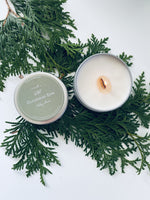 Christmas Tree Tin With Wooden Wick