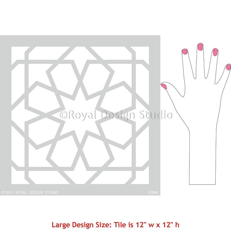 Rabat Tile Stencil