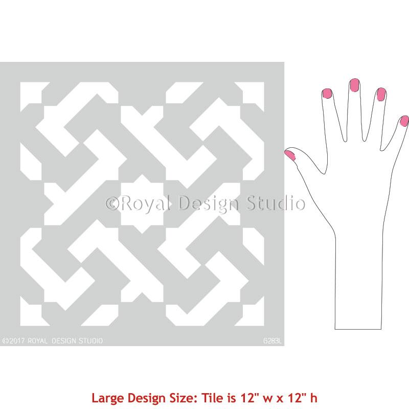 Safi Tile Stencil