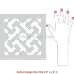 Safi Tile Stencil