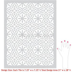 Toledo Tile Allover Stencil
