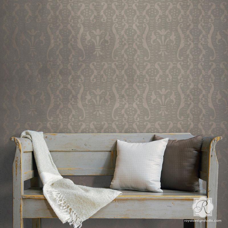 Trinita Damask Stencil